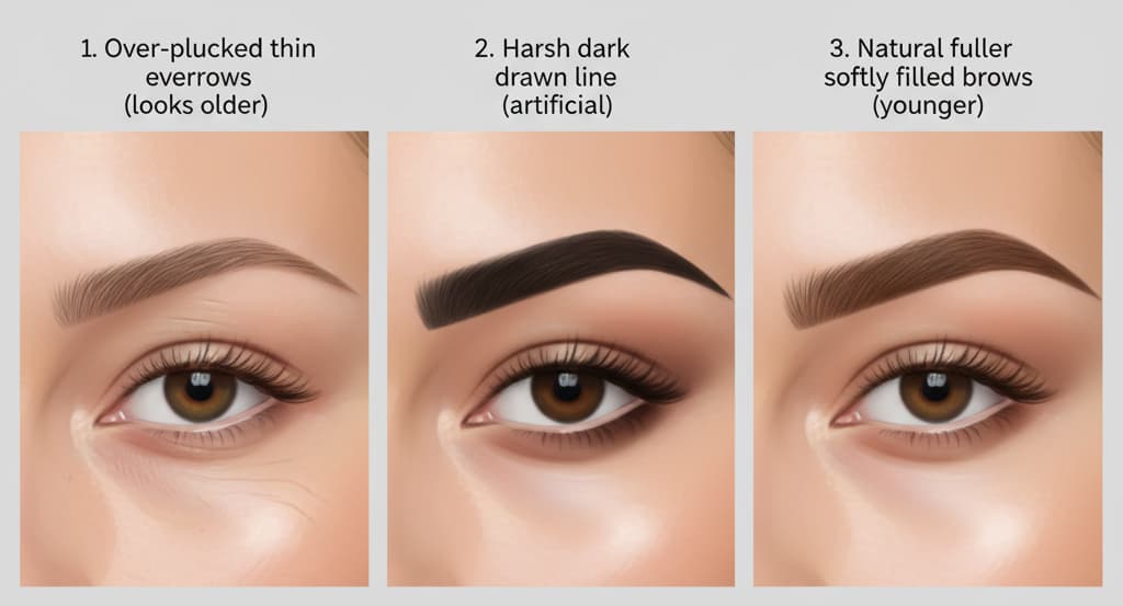 اشتباهات آرایش ابرو