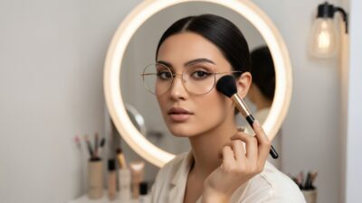 ارایش با عینک