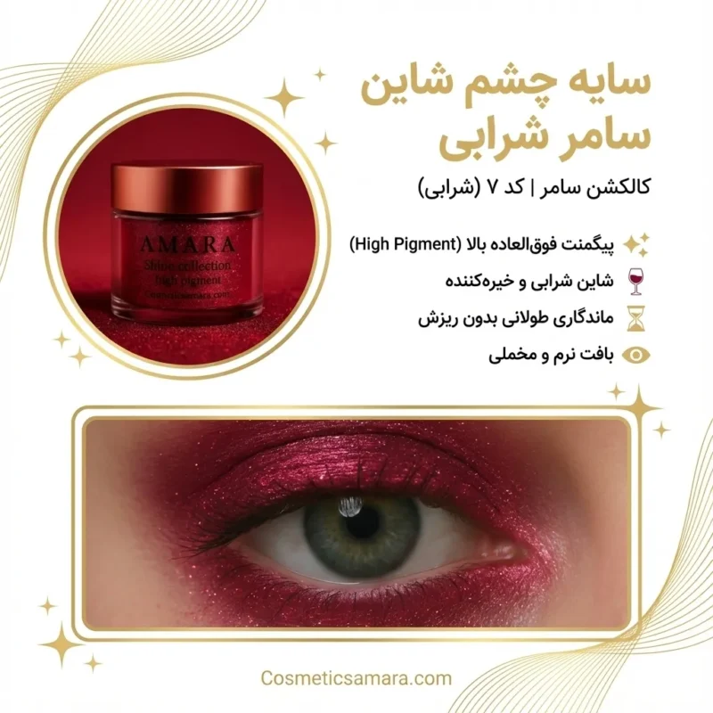 اینفوگرافی سایه چشم شاین سامر شرابی (Samer Sharabi) – کد 7