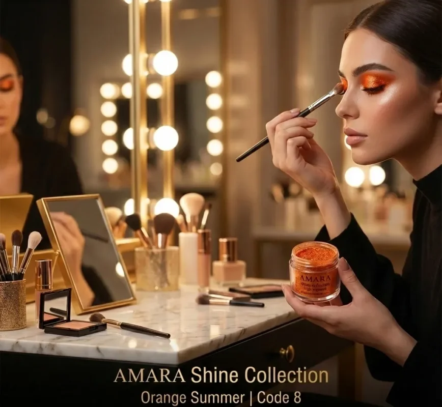 سایه چشم شاین سامر نارنجی (Orange Summer) - کد 8