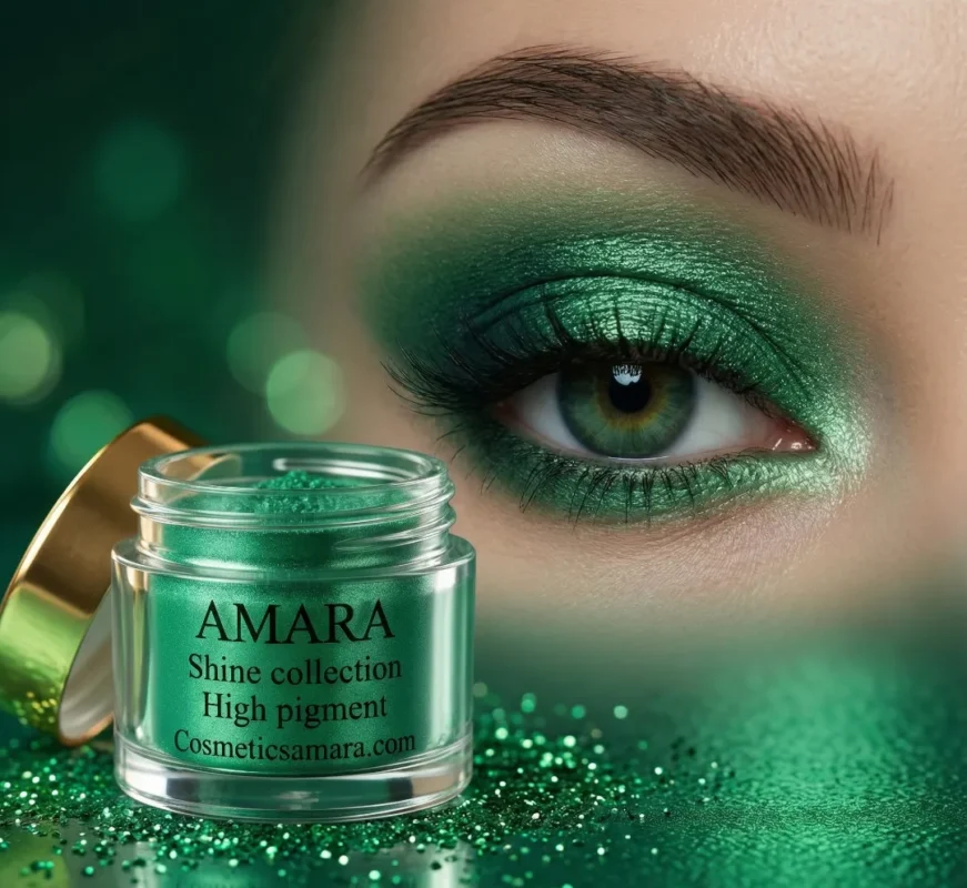 سایه چشم شاین گرین زمردی (Emerald Green) - کد 1