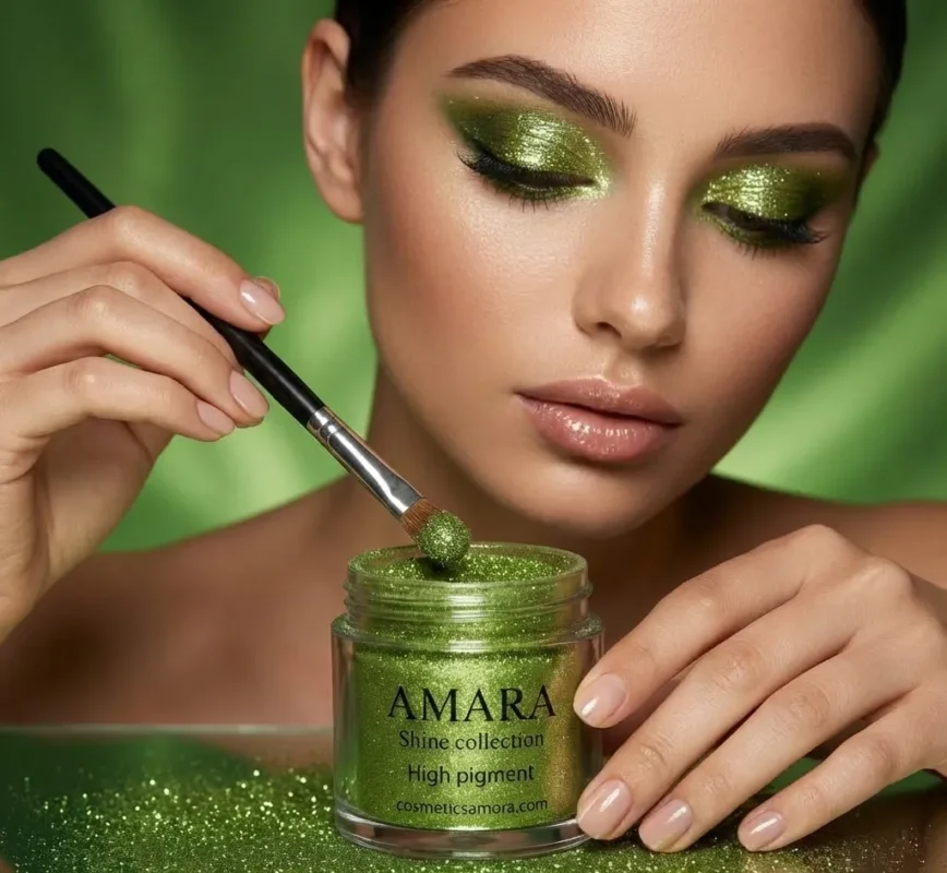 سایه چشم شاین گرین زیتونی (olive green) - کد 4