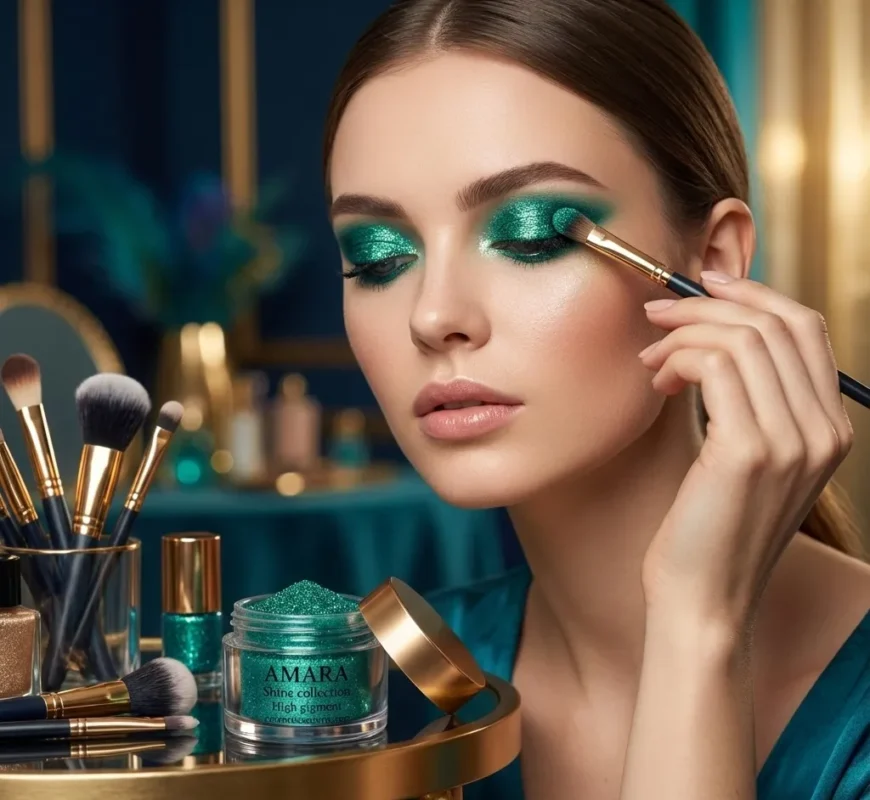 سایه چشم شاین گرین طاووسی (Green Peacock) - کد 6