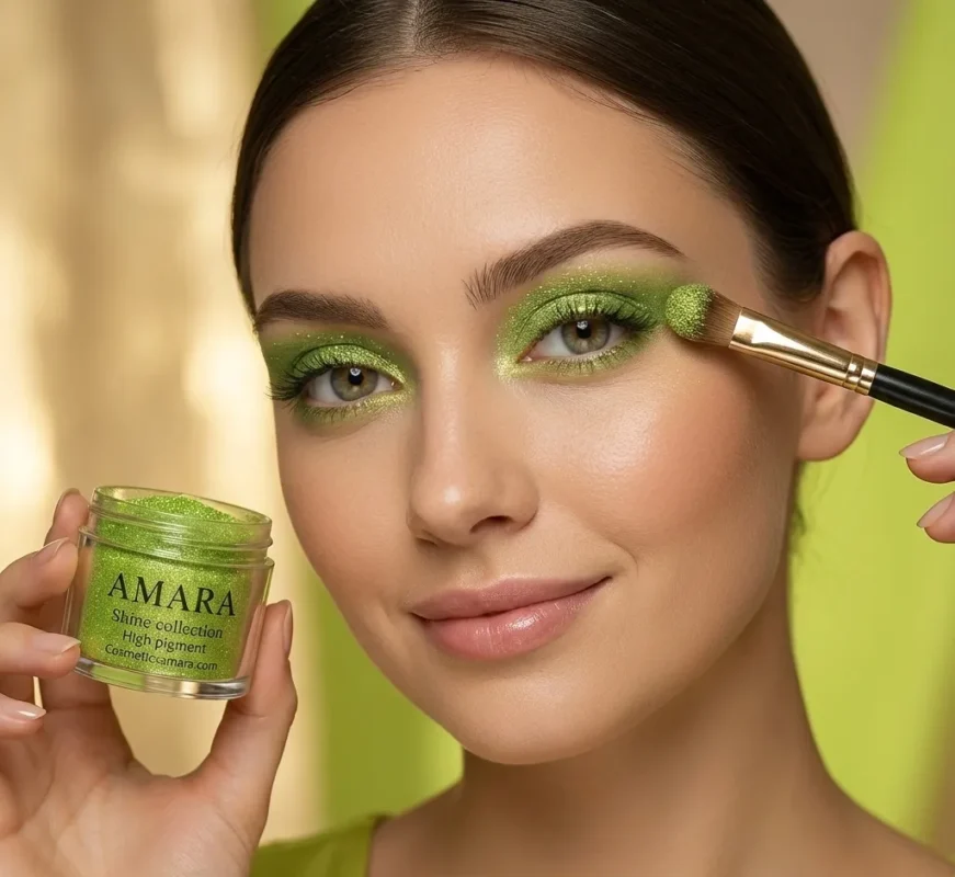 سایه چشم شاین گرین لیمویی (Lime Green) - کد 9