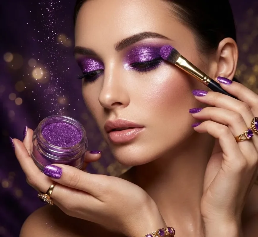 سایه چشم شاینی ویولت ارغوانی (Violet purple) - کد 1