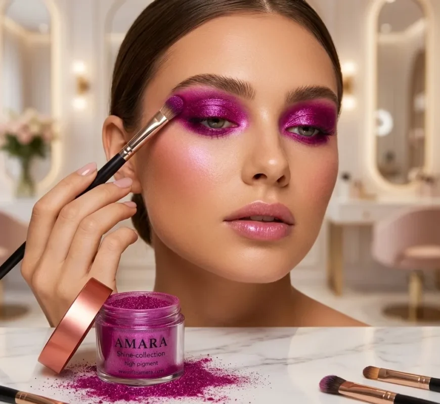 سایه چشم شاینی ویولت سرخابی (Magenta Violet) - کد 8