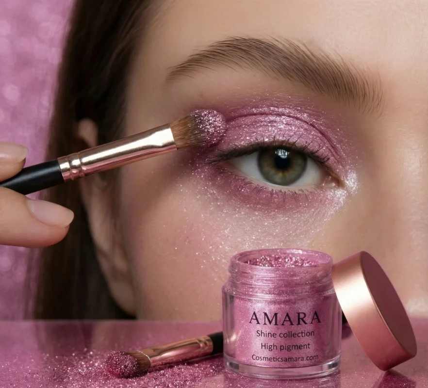 سایه چشم شاین مکس صورتی گلیتر (Glitter Pink) - کد 10