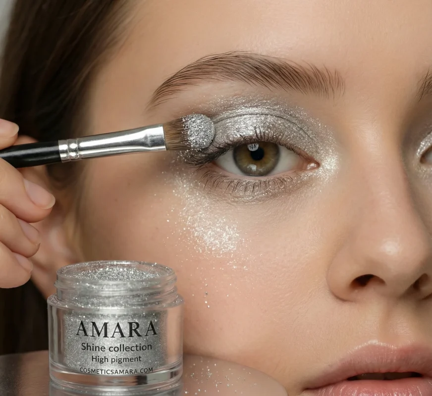 سایه چشم شاین مکس نقره ای متالیک روشن (Bright Silver) - کد 13