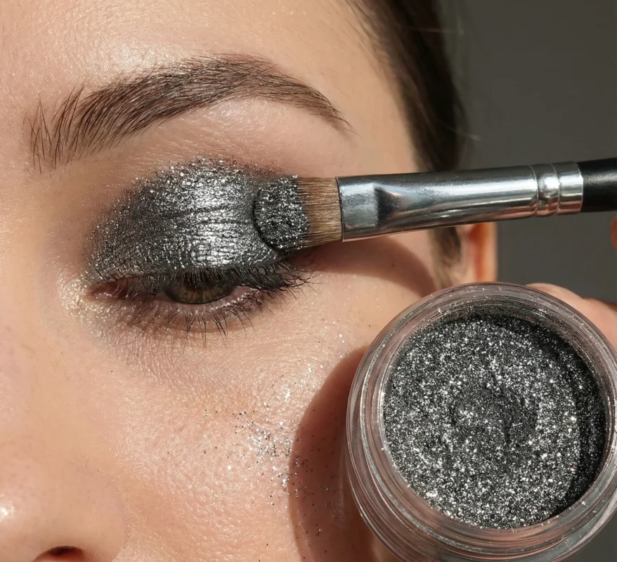 سایه چشم شاین مکس نوک مدادی اکلیلی (Gunmetal Glitter) - کد 5